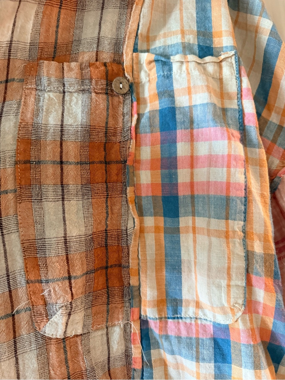 Oli & Hali Pastel Plaid Button-Down Shirt Jacket - Picture 3 of 5